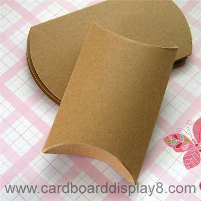 Custom Printed Kraft Paper Pillow Box for Gifts