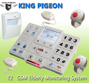 Senior Elderly Medical Alarm System Cell Phone (equips fall down alarm pendant)