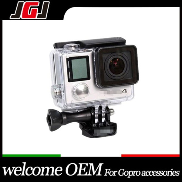 2015 New 4cm LCD Version Waterproof Housing, Case for Go Pro Hero 3+ Hero 4 with LCD Sports Camcorder action camera Accessories