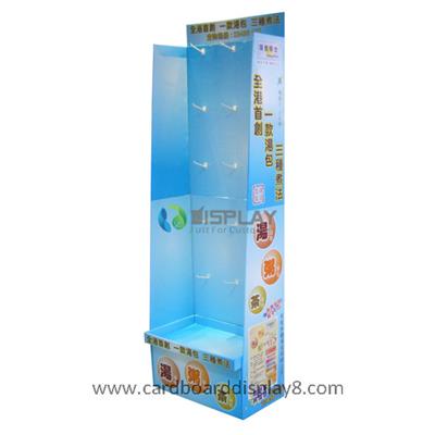 New Design Customized Cardboard Hook Display Stands For Food