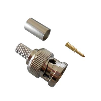 Crimp On Male CCTV BNC Connector For Coaxial Cable (CT5045)