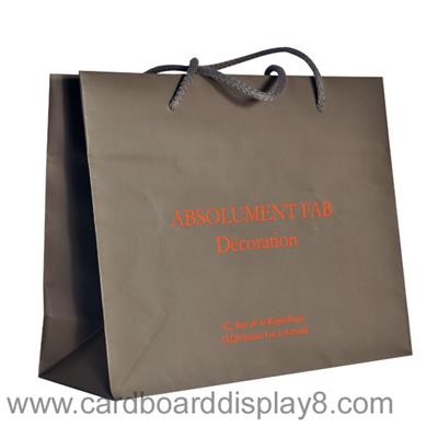 2015 New Recyclable Nature Color Kraft Paper Gift Bags