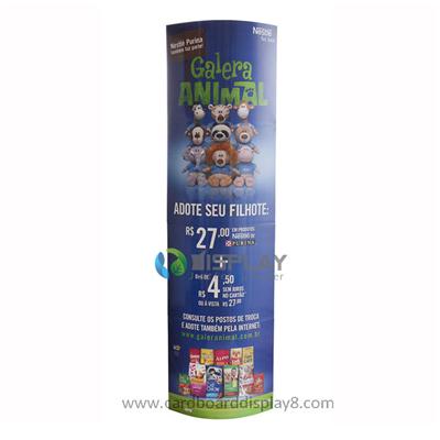 Advertising Totem Standee, Cardboard Totem Display For Products Promotion