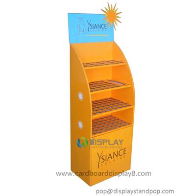 Four Shelves Free Standing POS Display Stands For Cosmetics