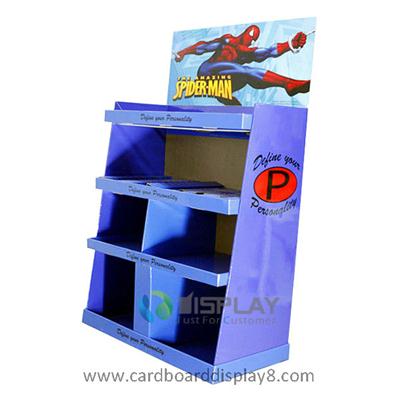 Человек-паук игрушка стойка дисплея, поп-дисплея игрушки картона для промотирования игрушки 