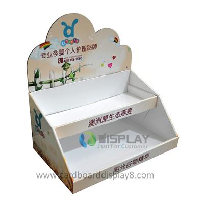 Offset Printed 2 Tiered Counter Display Unit for Medicine Display