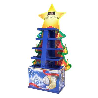 Christmas Gifts Promotional Corrugated Cardboard Floor Display Units