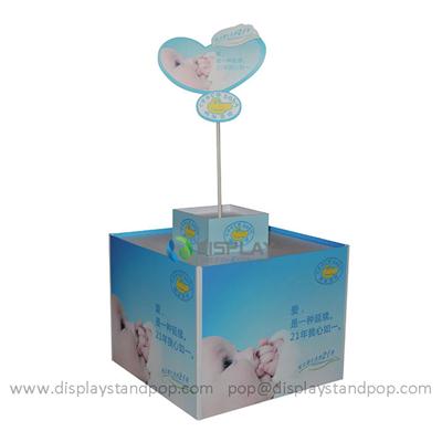 Supermarket Pallet Display, Point of Purchase Cardboard Display for Baby Products Promotion