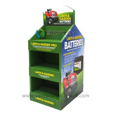 High Quality Custom Designed Promotional Cardboard Retail Displays for Battery, Battery POP Displays