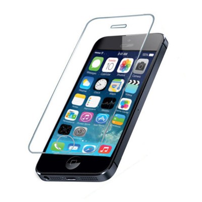 iPhone 5S Clear Gold Tempered Glass Screen Protector