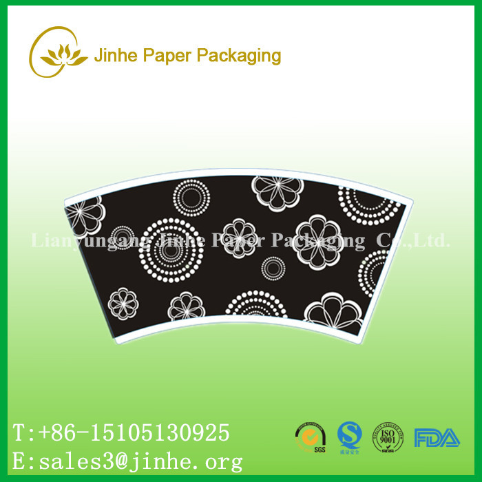 PE coated paper fan/sleeve for paper cups