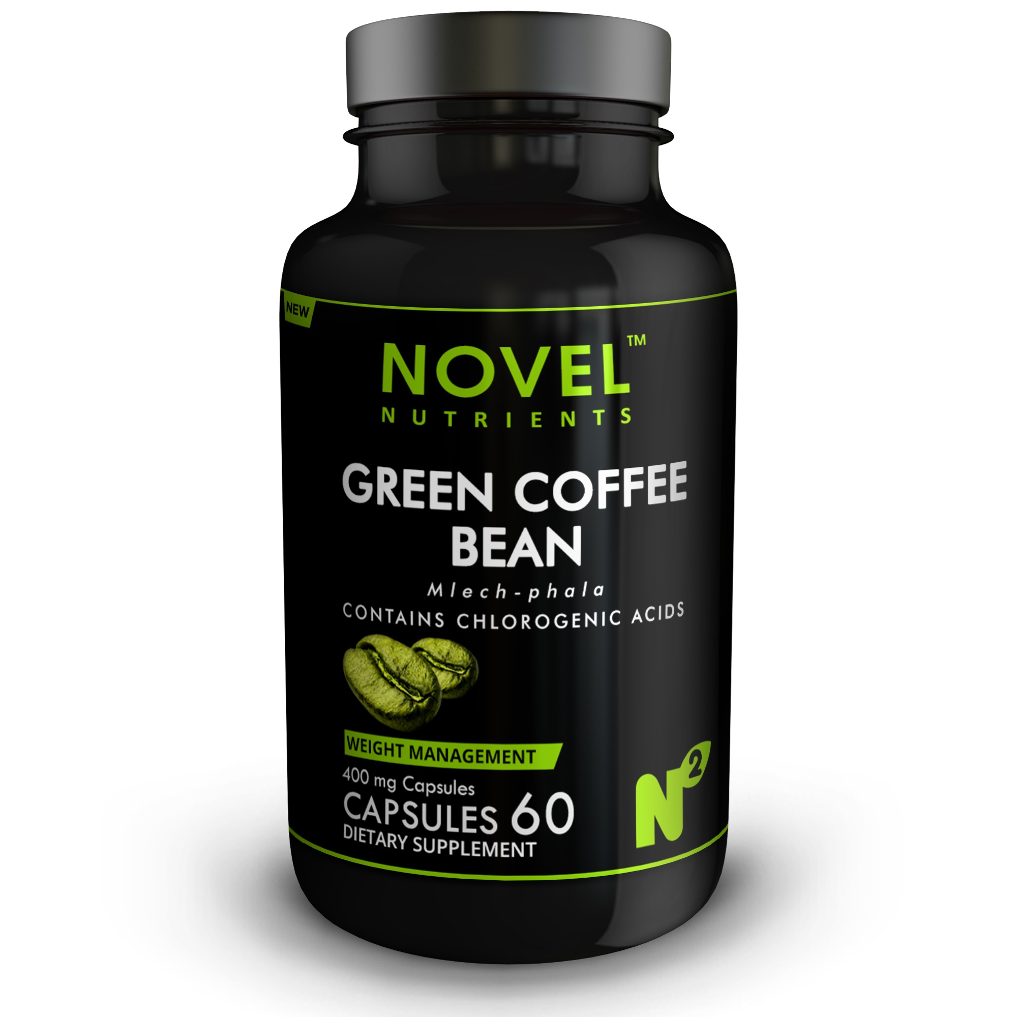 GREEN COFFEE BEAN 500 mg 60 Capsules - Weight Management