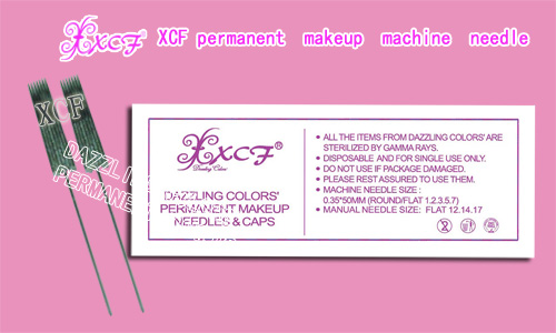 XCFflat 7 needle/permanent makeup machine needle/lip-tattooing item/dazzling colors’