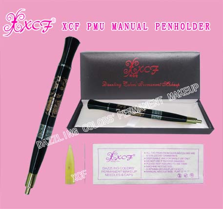 XCF PMU manual penholder/eyebrow-tattooing pen/single needle/dazzling colors’