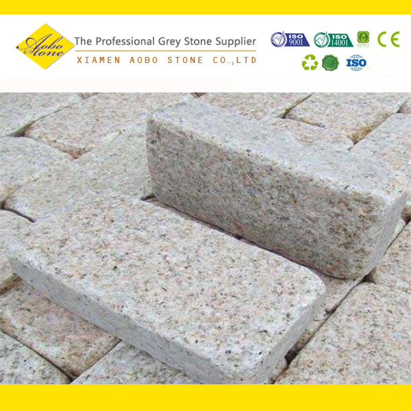 Hot china products yellow granite wholesale paving stone