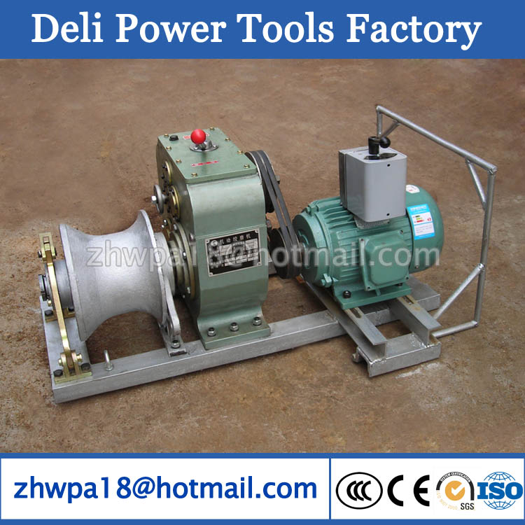 5T Cable Laying Equipment Electric Cable Pulling Winch Machine