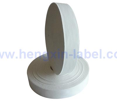 Natural White Starched Poly Cotton Label