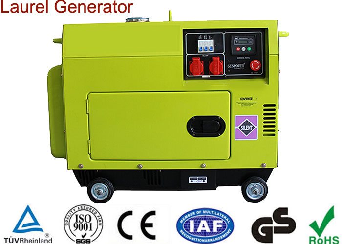  Portable Diesel Generator 5KW Low Operating Temperature 