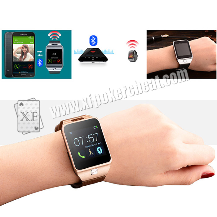 XF iWatch which to interact with mobile phone and poker gambling analyzer