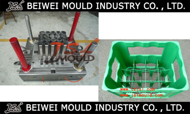 OEM custom injection plastic beer crate mould