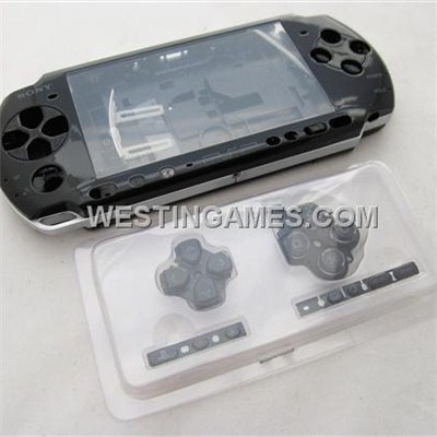Complete Housing Shell Case Spare Part Black For PSP 3000