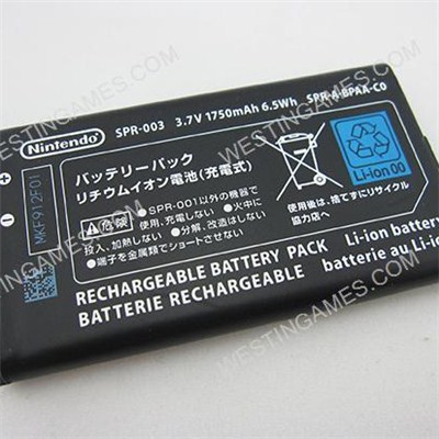 Внутренняя батарея 1750mAh 3.7 V для Нинтендо 3дс XL консоли (вытащил)