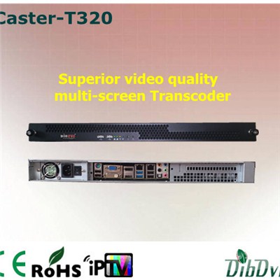 12 канальный мульти-экраном и функцией IPTV Транскодер