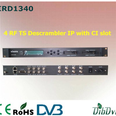 4-канальный приемник DVB-S2 с ИРД и Дескремблера