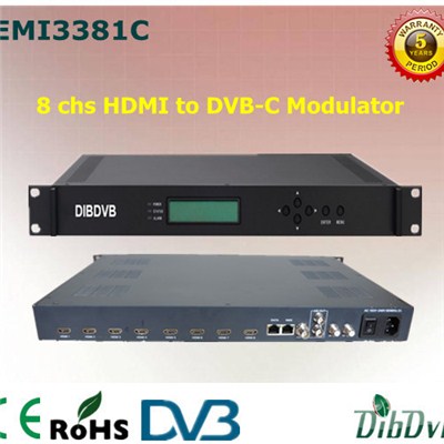8 Channels HDMI H.264 HD RF Modulator
