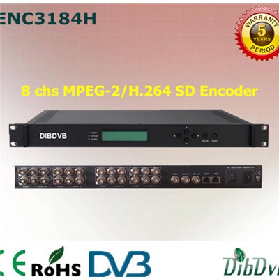 8 в 1 MPEG-2 и шифратора H. 264 SD