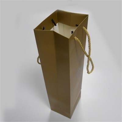 Golden Square Bottom Paper Bags