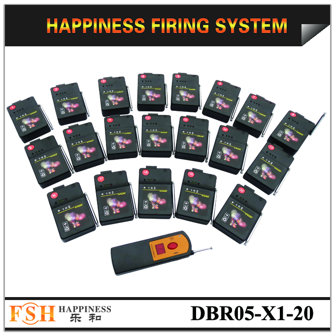 20 cues far distance 500m wireless remote control sequential & salvo fireworks firing system