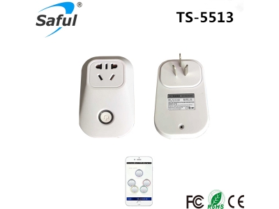 Saful TS-5513 Wireless Socket Plug controlled by app