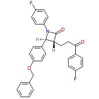 (3К,4С)-4-[4-(Benzyloxy)фенил]-1-(4-фторфенил)-3-[3-(4-фторфенил)-3-оксопропильного]azetidin-2-один 