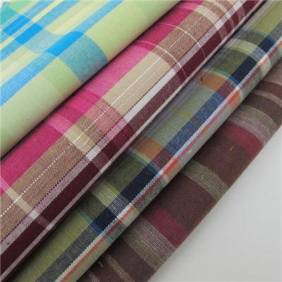 Yarn Dyed Check Fabric With Lurex