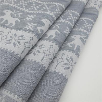 100% Cotton Jacquard Fabric Deer Pattern