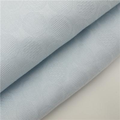 100% Cotton Jacquard Fabric Light Blue