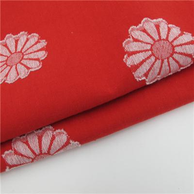 100% Cotton Floral Jacquard Fabric