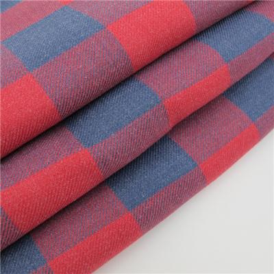 Yarn Dyed Red Plaid Fabric 100% Cotton