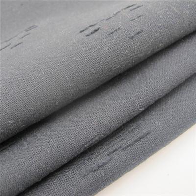 Окрашенная пряжа жаккард черный ткань 100% хлопок мужская рубашка