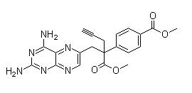 2,4-Diamino-alpha-[4-(methoxycarbonyl)phenyl]-alpha-2-propynyl-6-pteridinepropanoic Acid Methyl Ester 