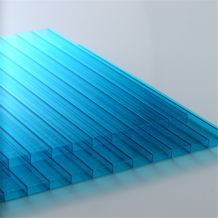 UV coating grade A 4mm/5mm/6mm/8mm/10mm twin wall polycarbonate hollow pc sheet