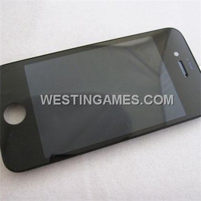 LCD Screen Display With Touch Screen + Stand Full Assembly For Apple iPhone 4S - Black