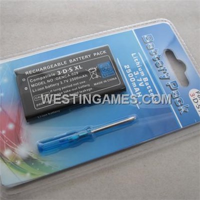 Replacement V3.7 2500mAh Li-ion Battery For Nintendo 3DS XL/LL
