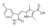 5-((З)-(5-фтор-2-oxoindolin-3-илиден)метил)-2,4-диметил-1H-пиррол-3-карбоновой кислоты 