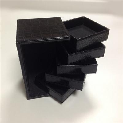 Five Layers Leather Jewelry Box