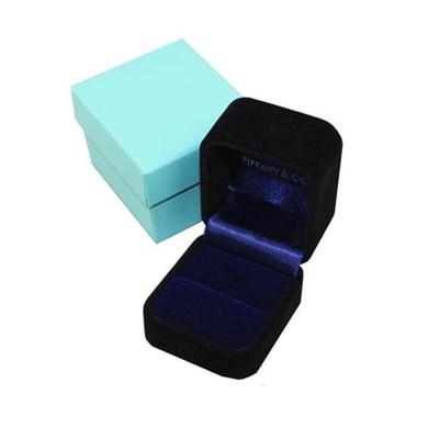 Black Velvet Jewelry Box For Ring