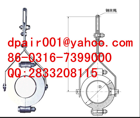 clevis JGX-4 type cable clamp