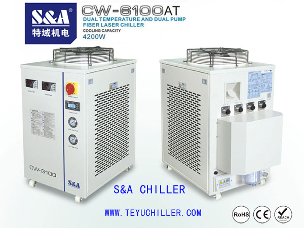 Лазерной Чиллер CW-6100AT отдельные насосы