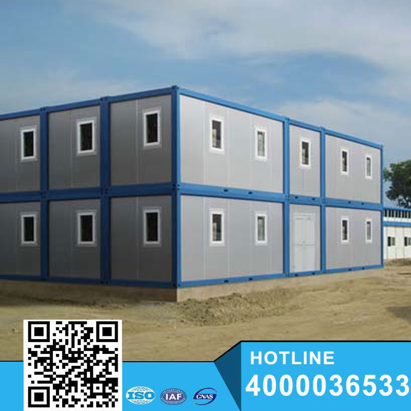 Двухэтажный мобильный дом контейнера prefab стальной структуры домов